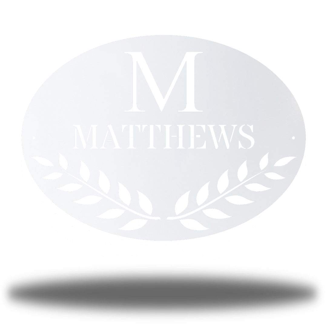 Riverside Designs-Oval Family Monogram-Metal Wall Art Décor