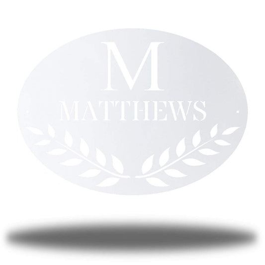 Riverside Designs-Oval Family Monogram-Metal Wall Art Décor