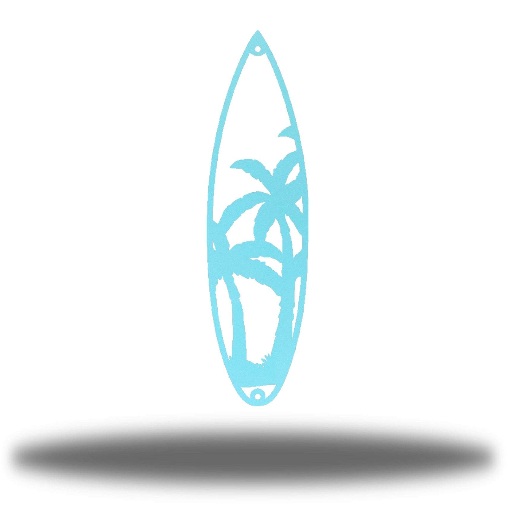 Riverside Designs-Palm Tree Surfboard (CLEARANCE)-Metal Wall Art Décor