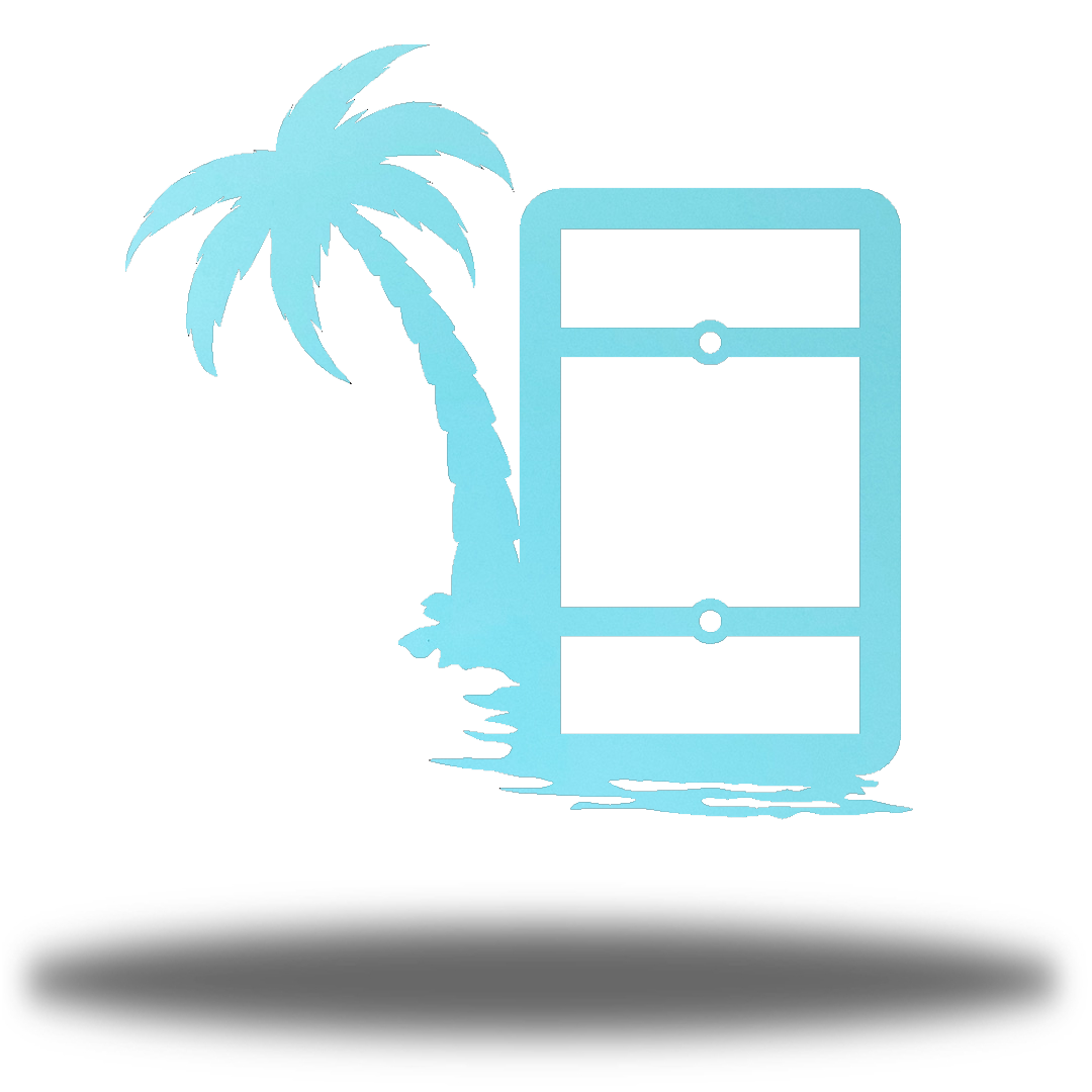 Riverside Designs-Palm Tree Light Switch Cover-Metal Wall Art Décor