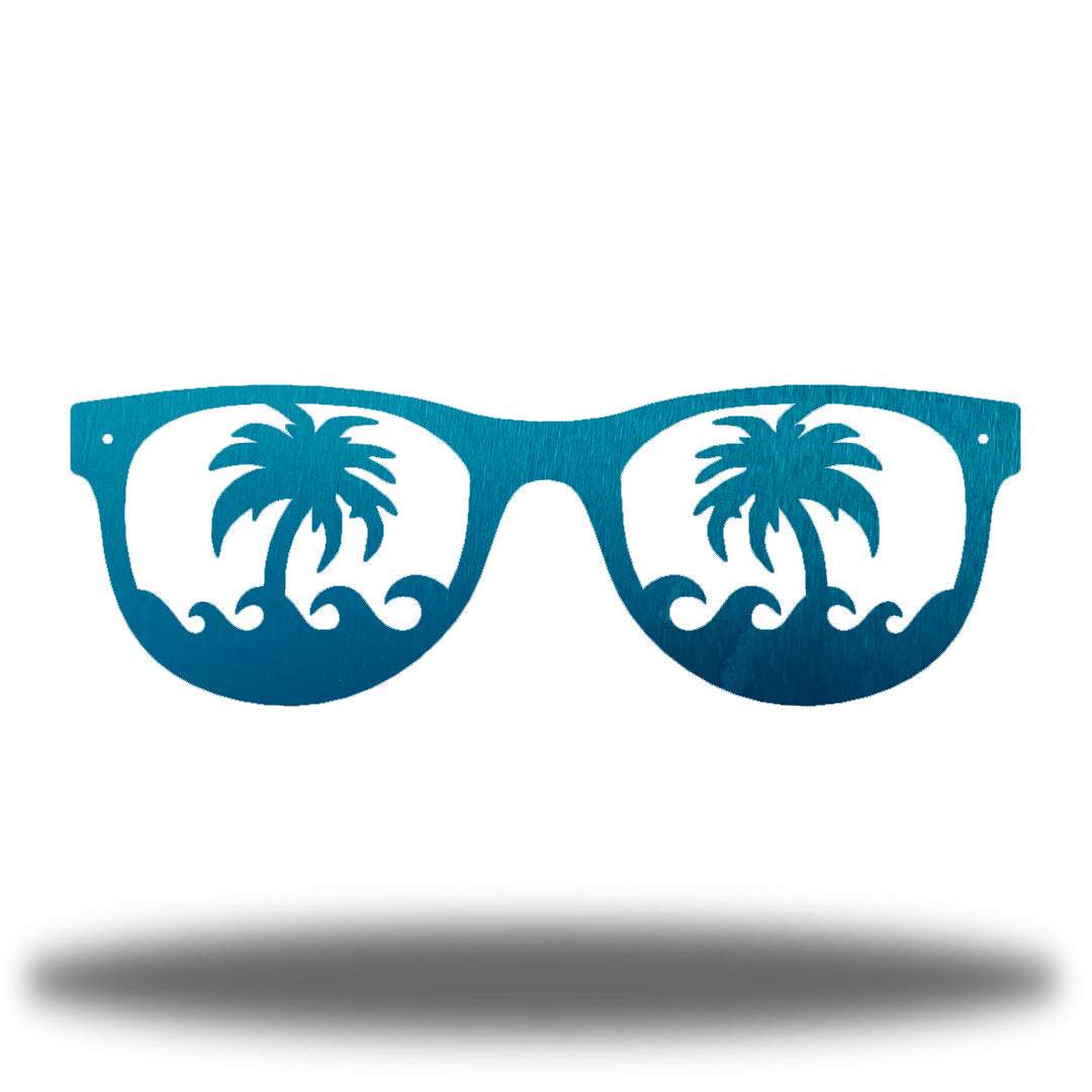 Riverside Designs-Palm Tree Sunglasses-Metal Wall Art Décor