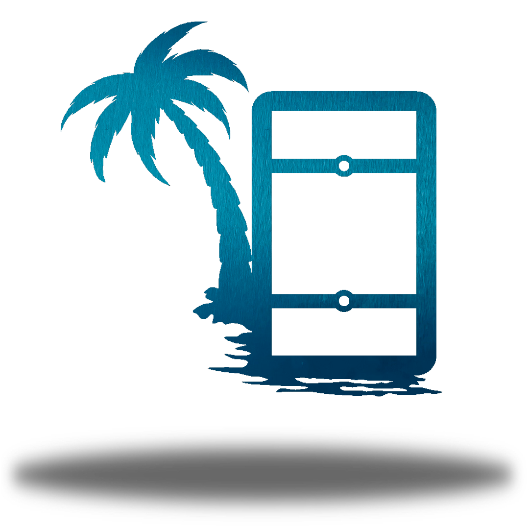 Riverside Designs-Palm Tree Light Switch Cover-Metal Wall Art Décor