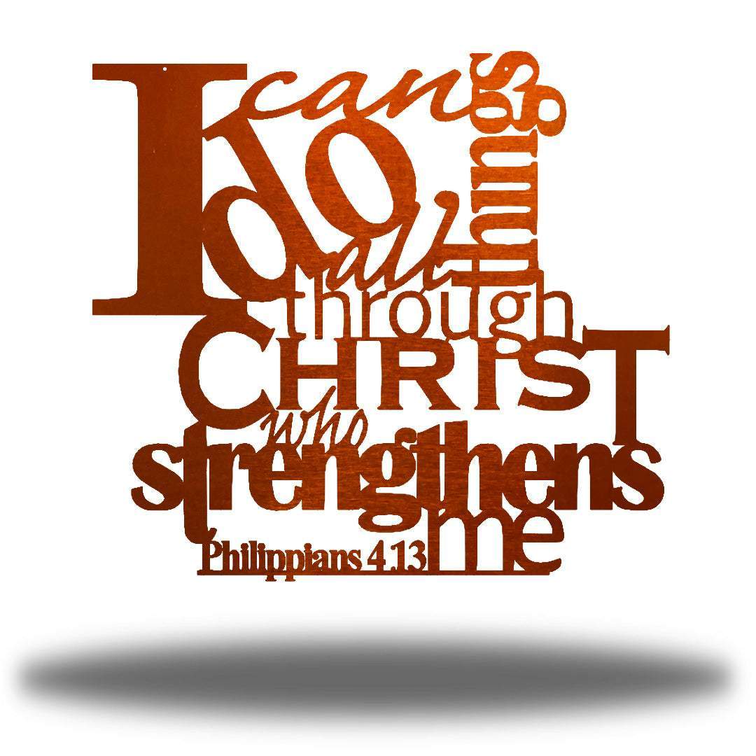 Riverside Designs-Philippians 4:13-Metal Wall Art Décor