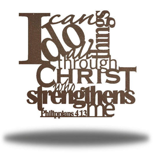 Riverside Designs-Philippians 4:13-Metal Wall Art Décor