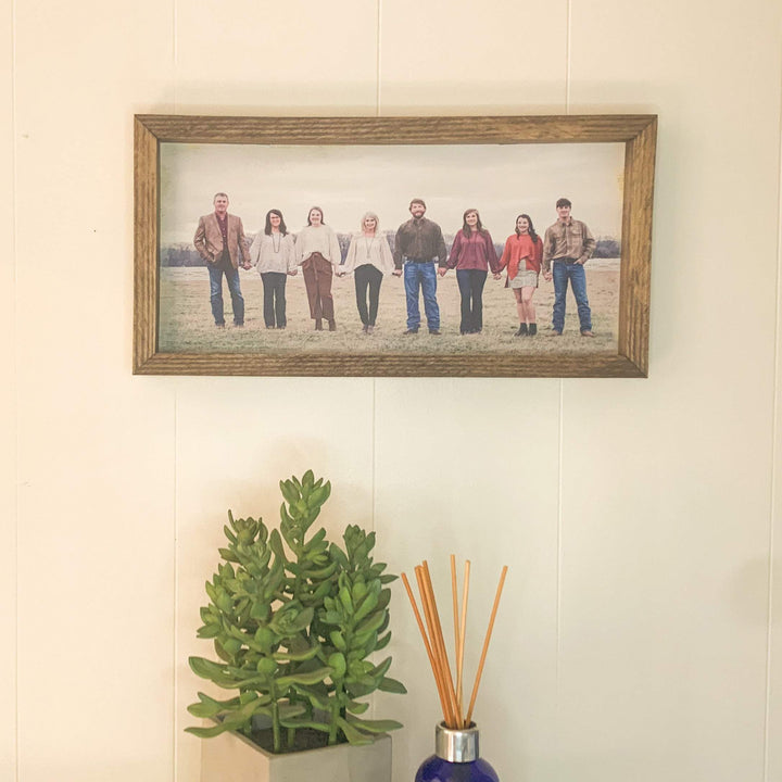 Slim Rectangle Custom Print Wood Wall Art-Riverside Designs-Wood