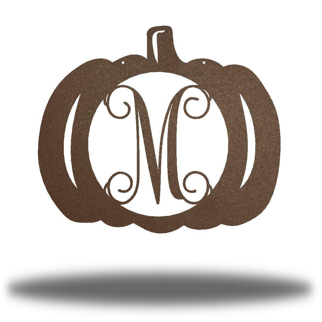 Riverside Designs-Pumpkin Monogram-Metal Wall Art Décor