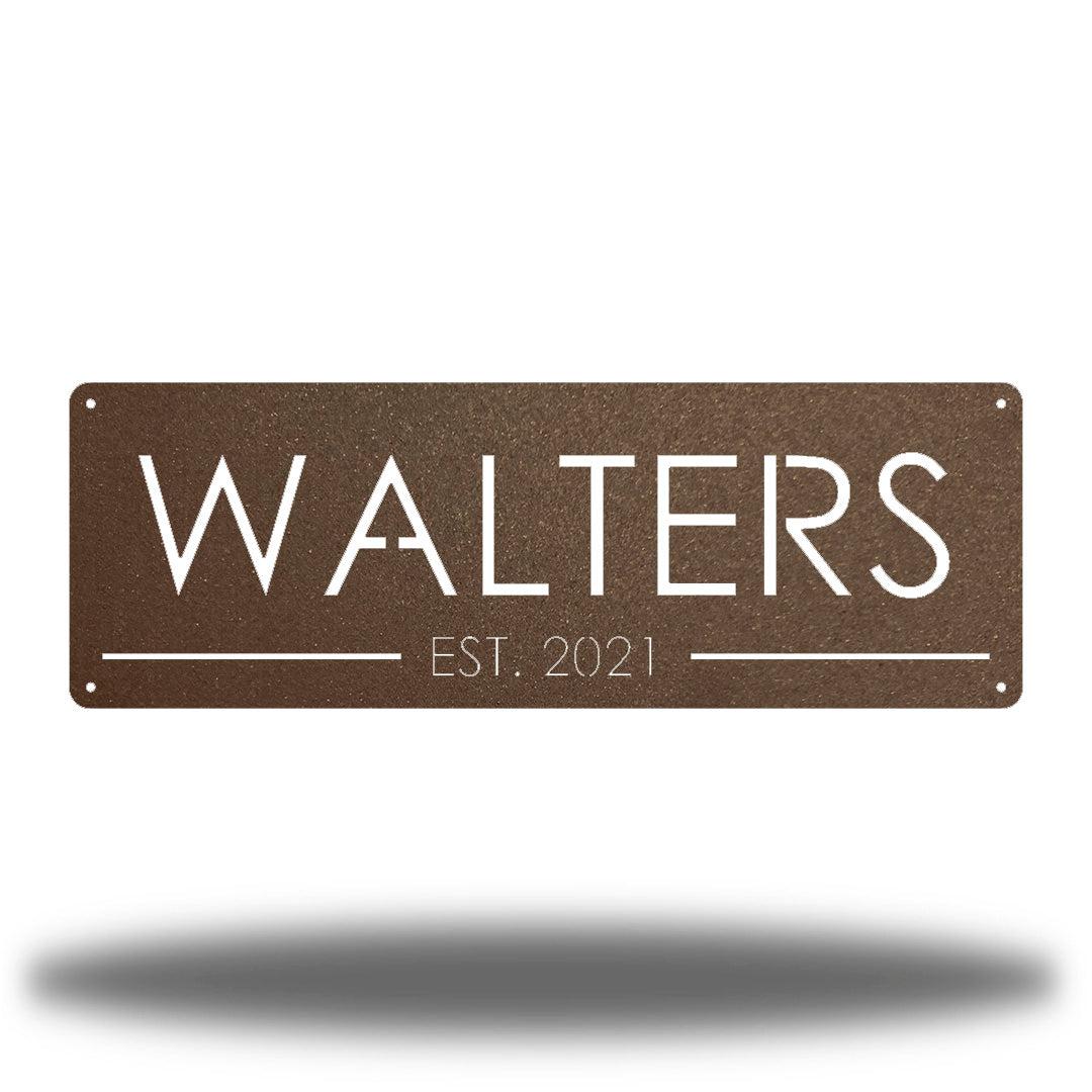 Riverside Designs-Rectangle Plaque Monogram-Metal Wall Art Décor