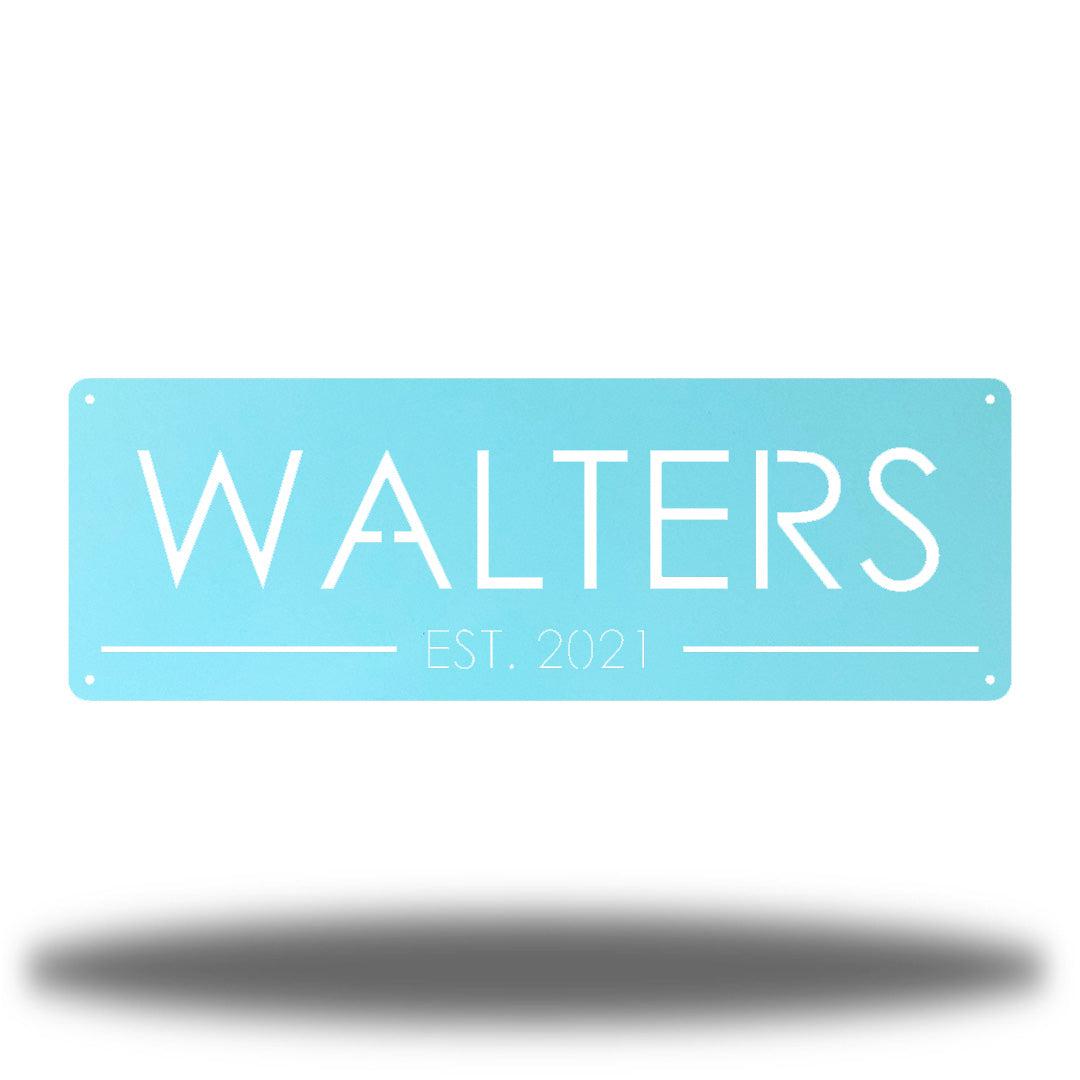 Riverside Designs-Rectangle Plaque Monogram-Metal Wall Art Décor