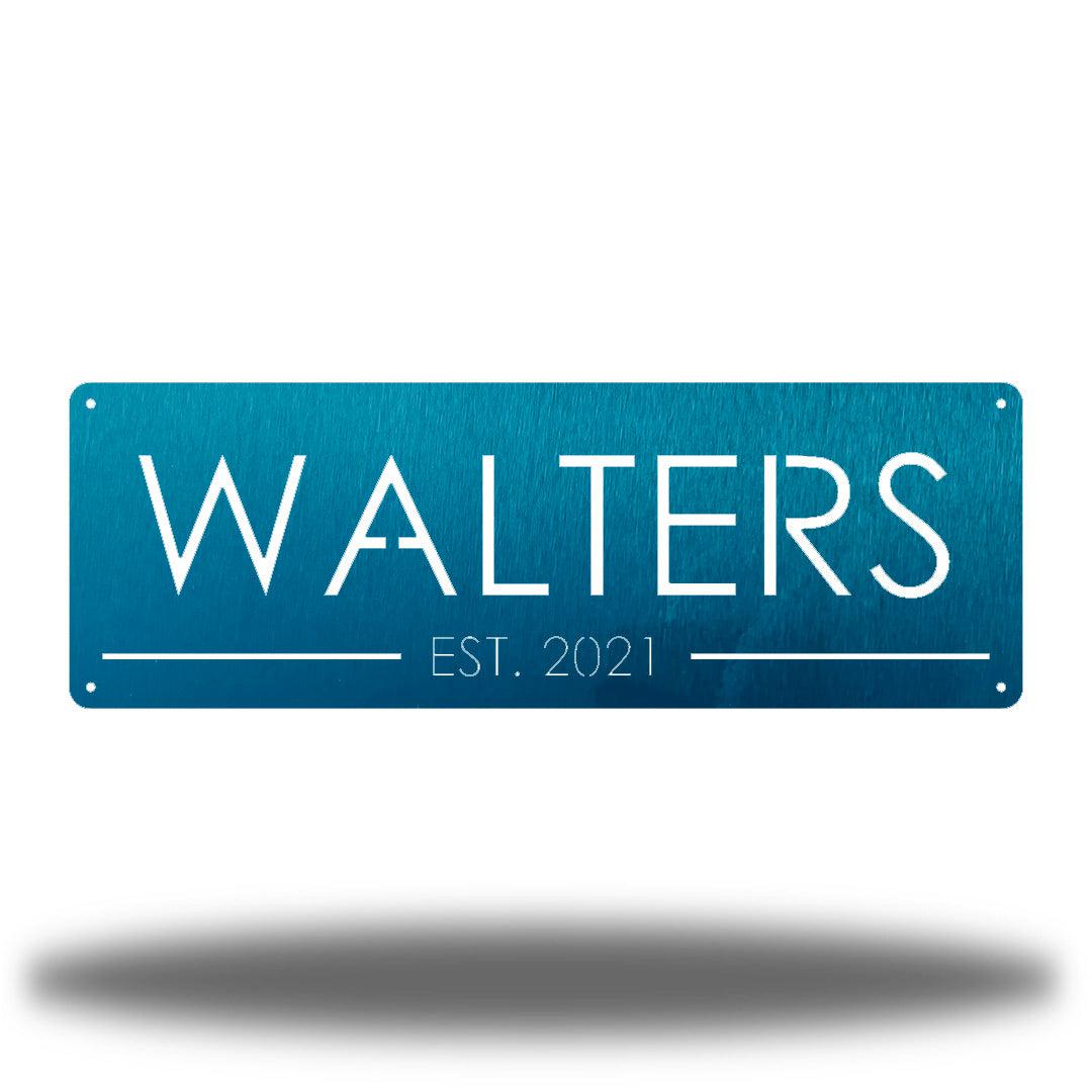 Riverside Designs-Rectangle Plaque Monogram-Metal Wall Art Décor