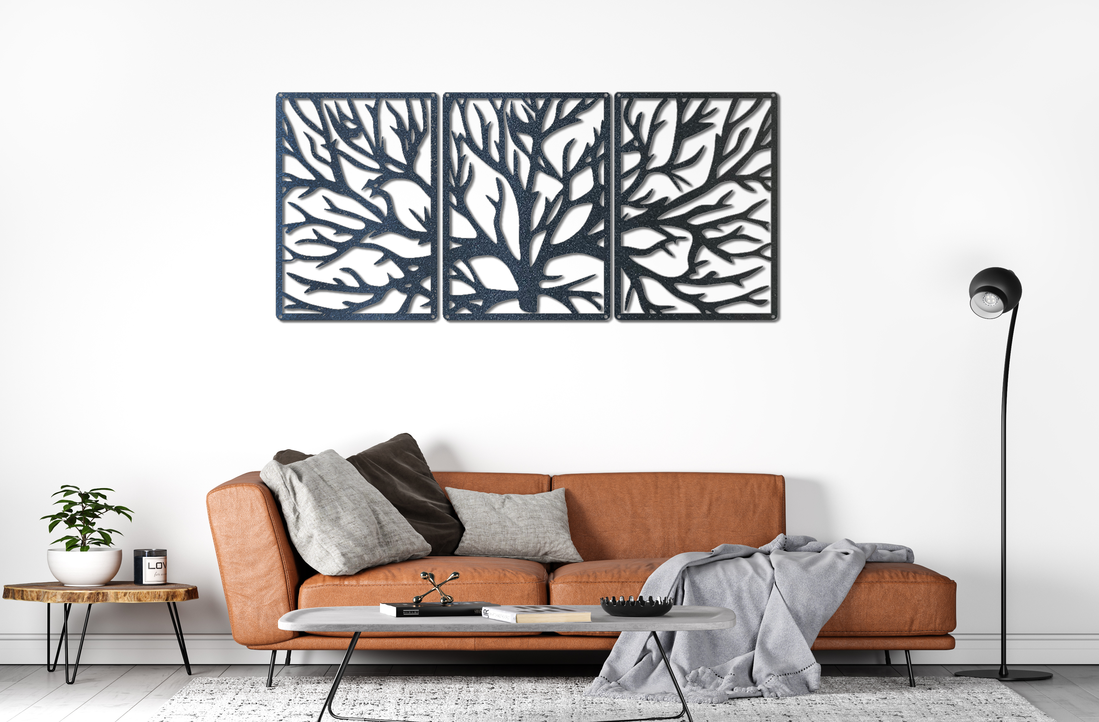 Riverside Designs-3 Section Tree-Metal Wall Art Décor