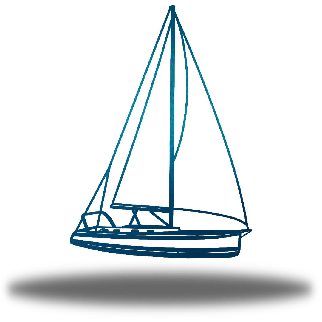 Riverside Designs-Sail Boat-Metal Wall Art Décor