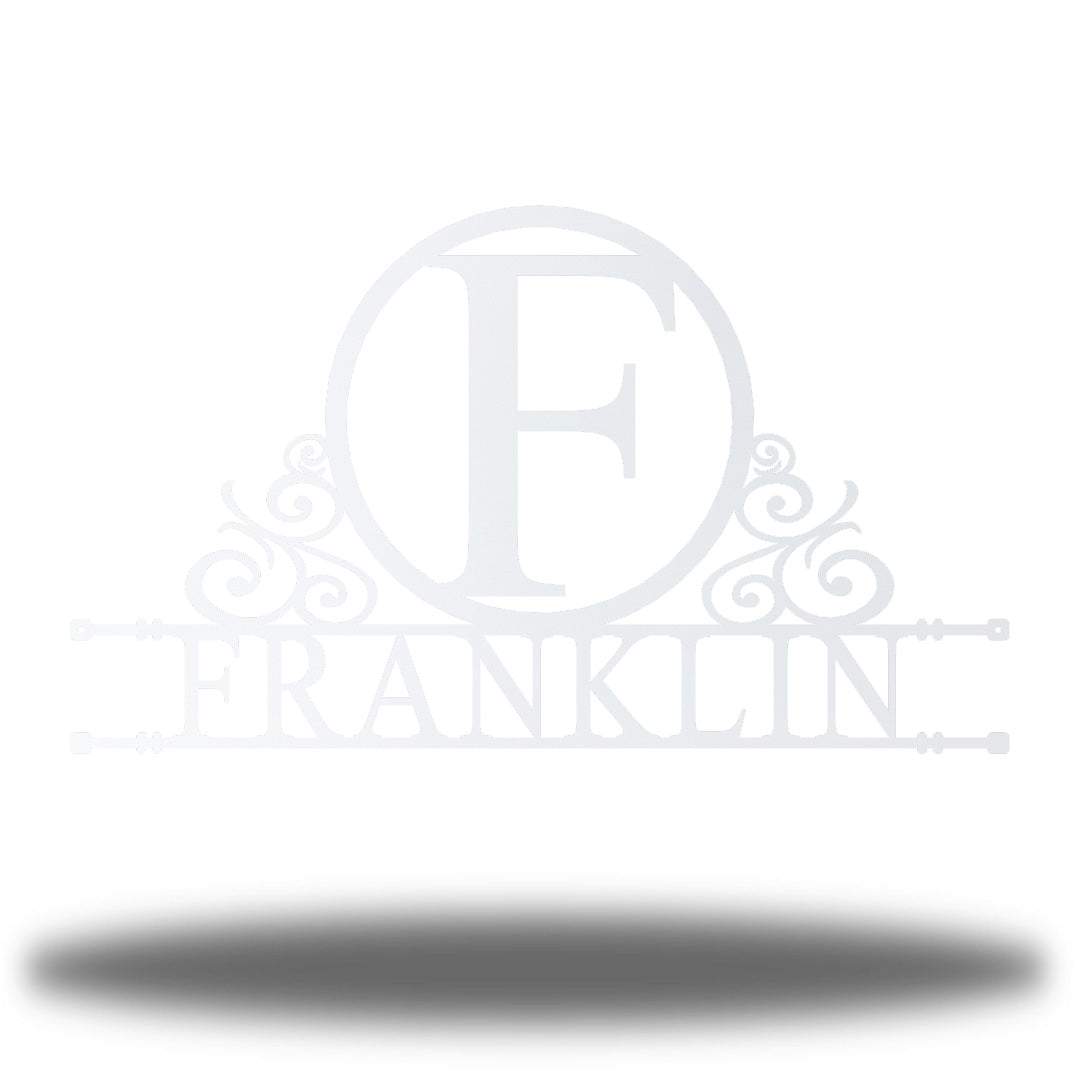 Riverside Designs-Scroll Family Initial Monogram-Metal Wall Art Décor