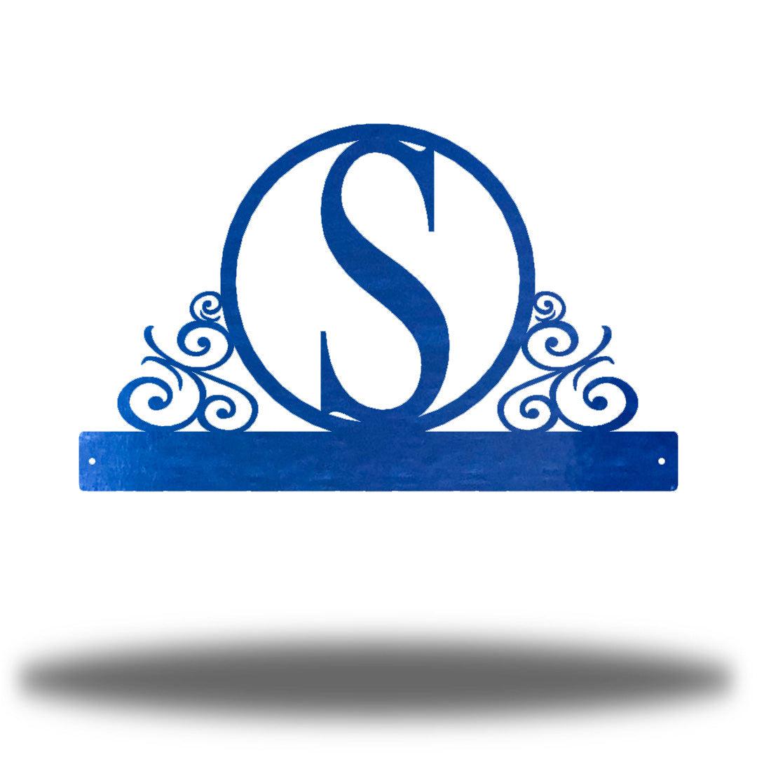 Riverside Designs-Scroll Initial Wall Hanger-Metal Wall Art Décor