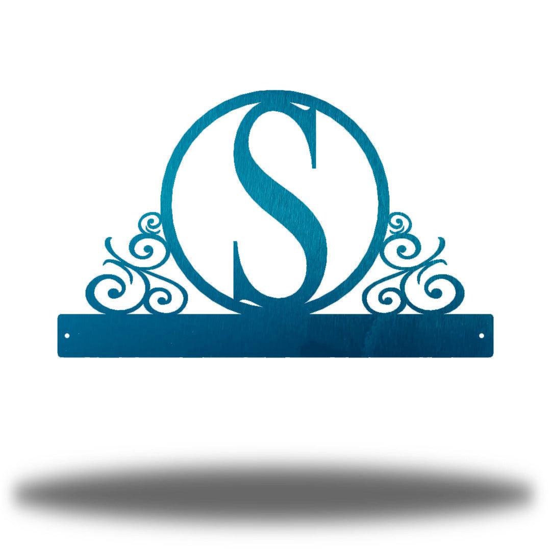 Riverside Designs-Scroll Initial Wall Hanger-Metal Wall Art Décor