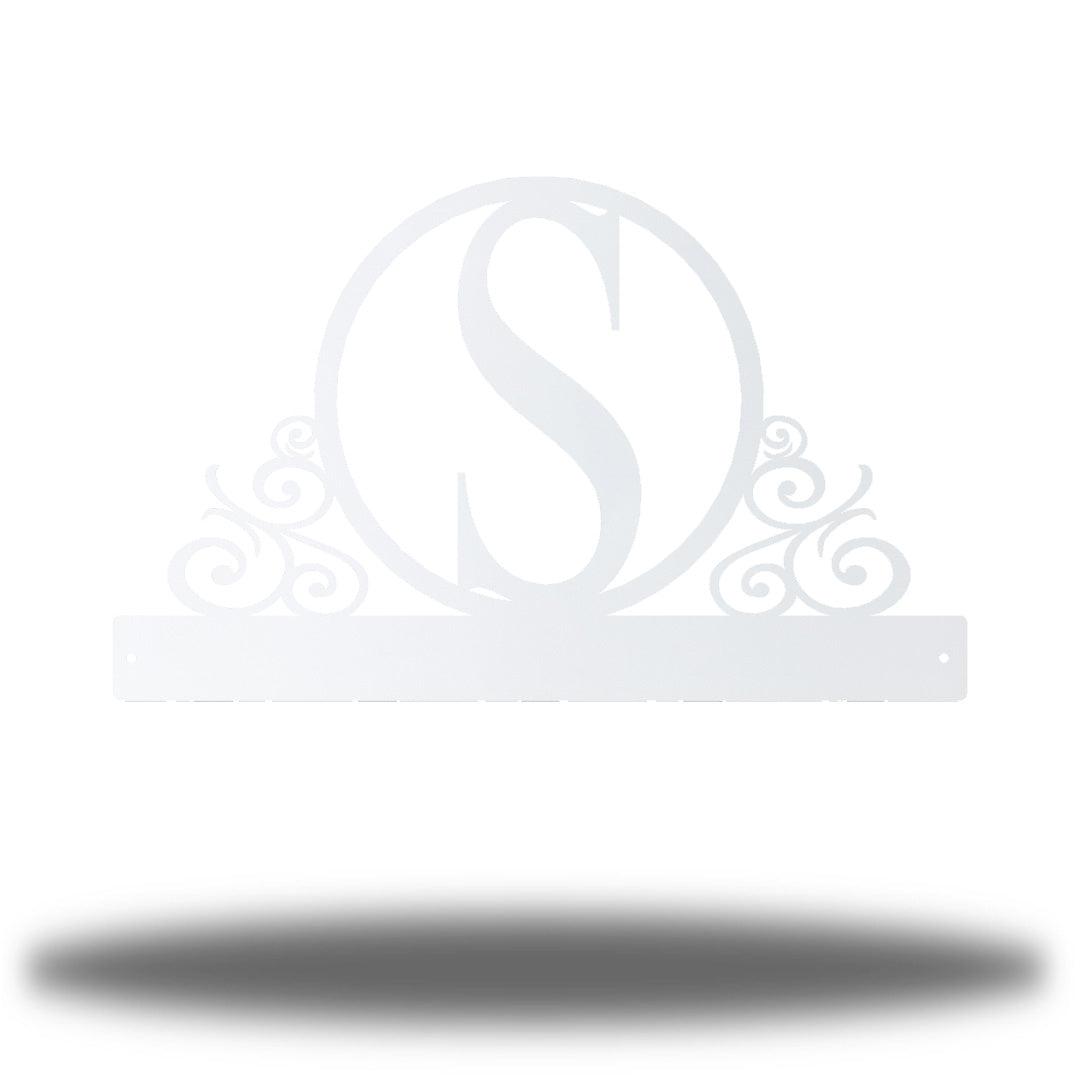 Riverside Designs-Scroll Initial Wall Hanger-Metal Wall Art Décor