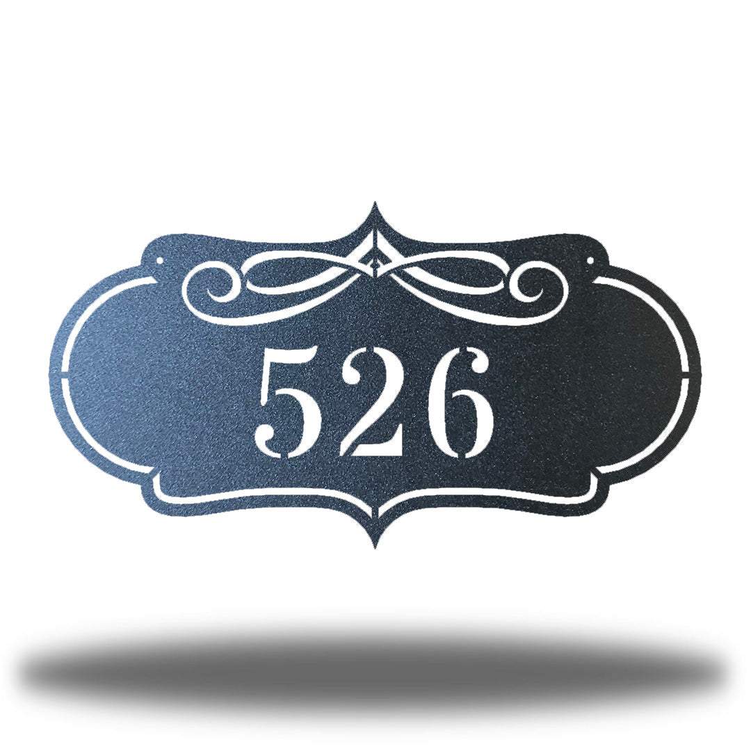 Riverside Designs-Scroll Address Sign-Metal Wall Art Décor