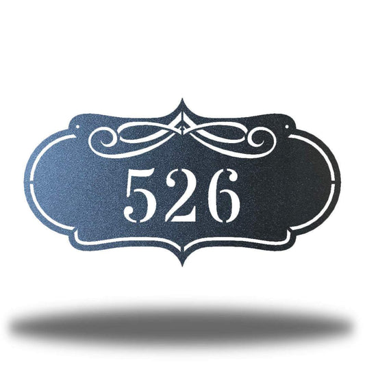 Riverside Designs-Scroll Address Sign-Metal Wall Art Décor