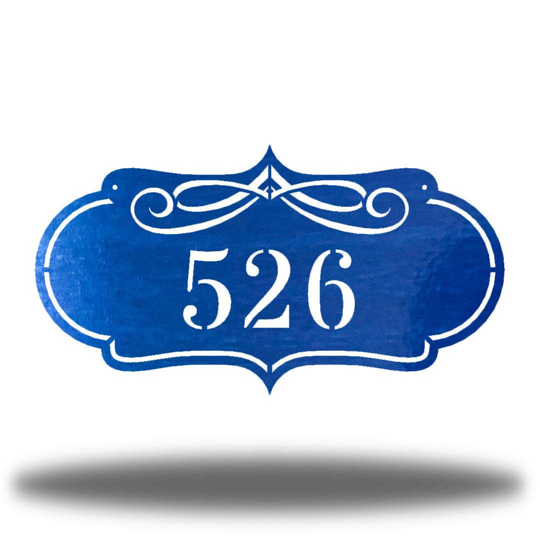 Riverside Designs-Scroll Address Sign-Metal Wall Art Décor