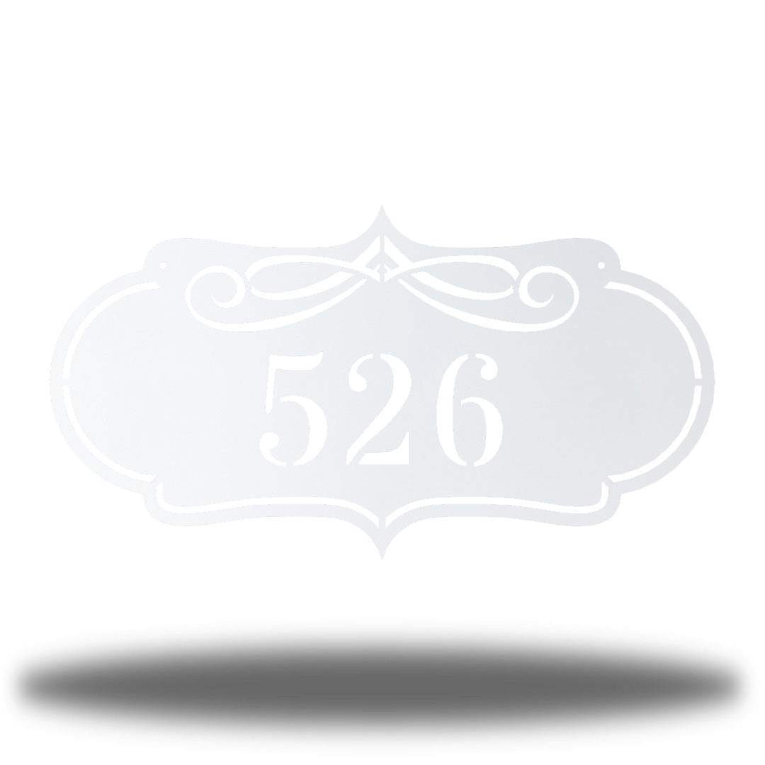 Riverside Designs-Scroll Address Sign-Metal Wall Art Décor