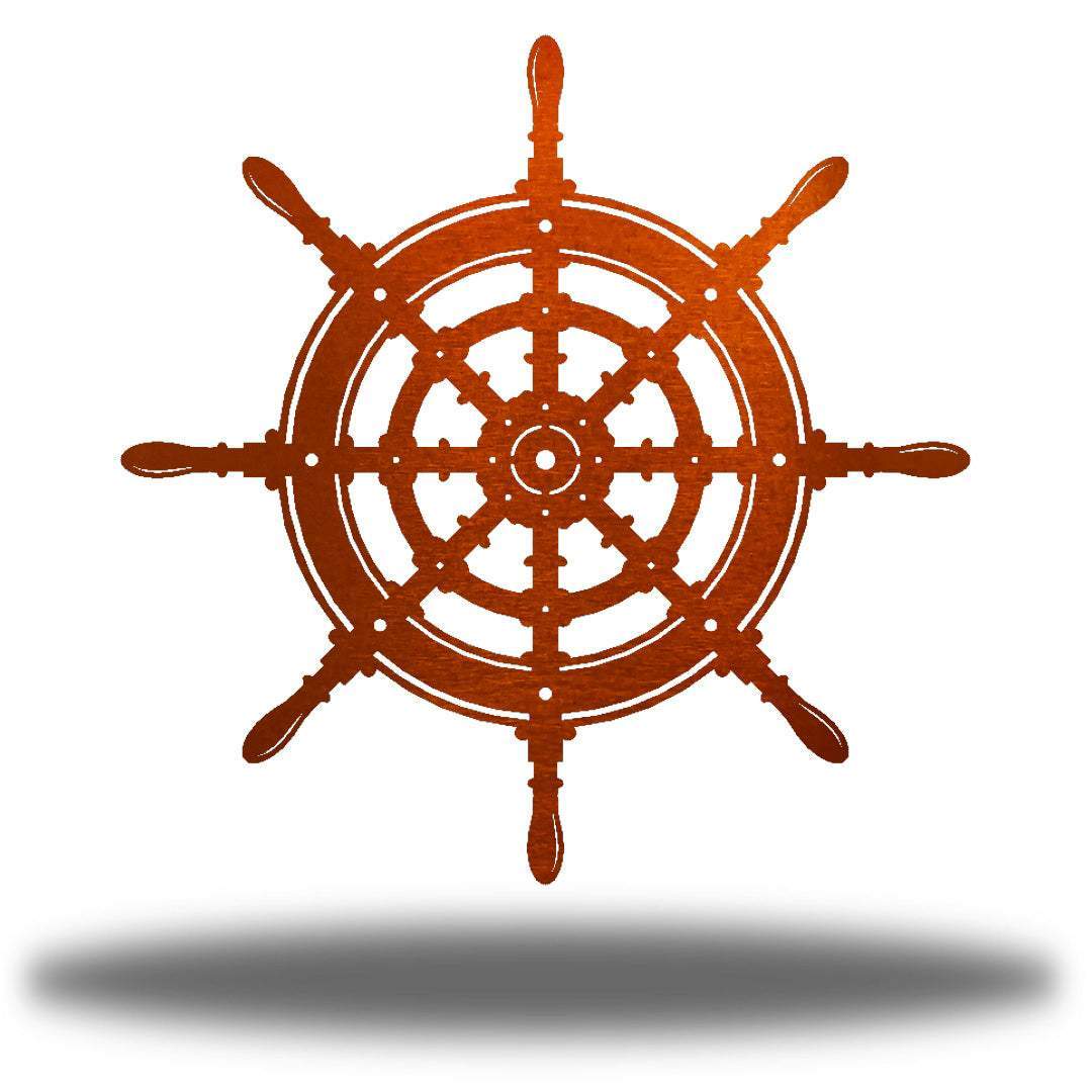 Riverside Designs-Ship Wheel-Metal Wall Art Décor