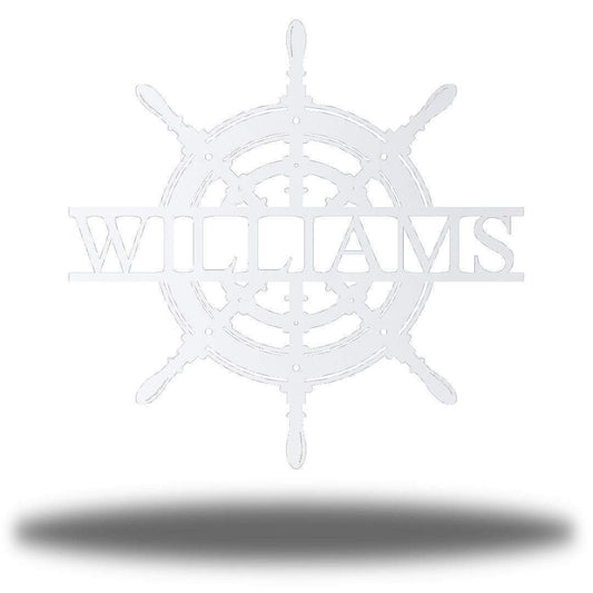 Riverside Designs-Ship Wheel Monogram-Metal Wall Art Décor