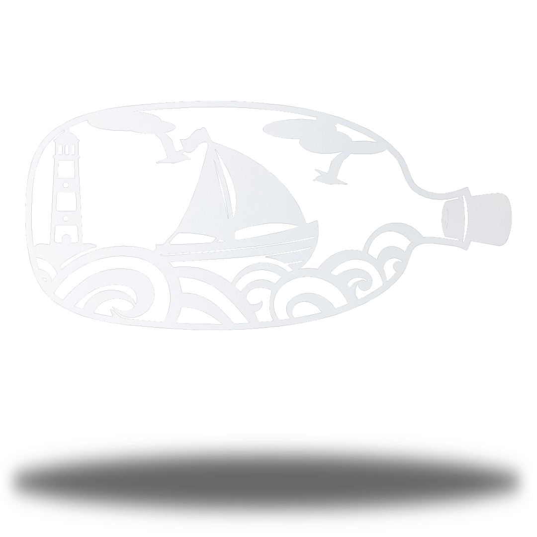 Riverside Designs-Ship in a Bottle-Metal Wall Art Décor