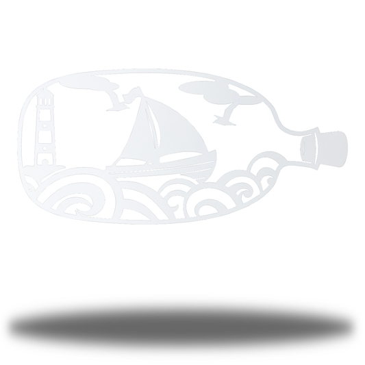 Riverside Designs-Ship in a Bottle-Metal Wall Art Décor