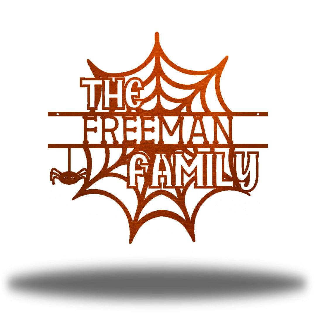 Riverside Designs-Spooky Web Monogram-Metal Wall Art Décor