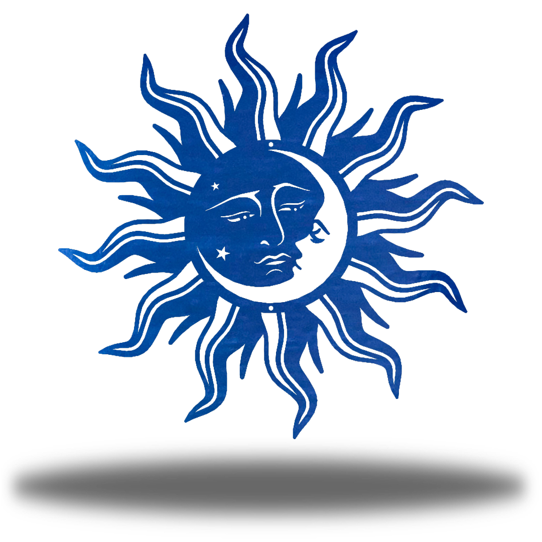 Riverside Designs-Sun Moon Face-Metal Wall Art Décor