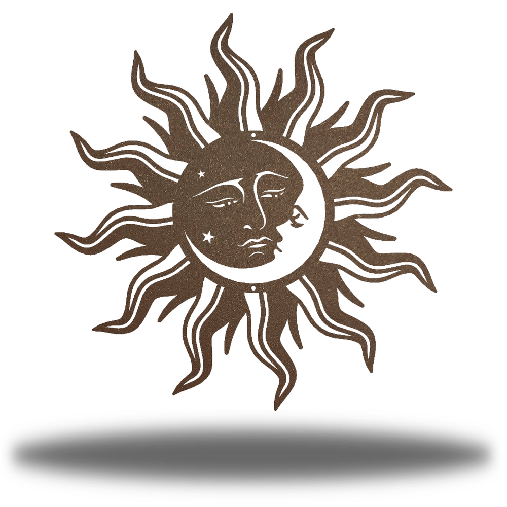 Riverside Designs-Sun Moon Face-Metal Wall Art Décor