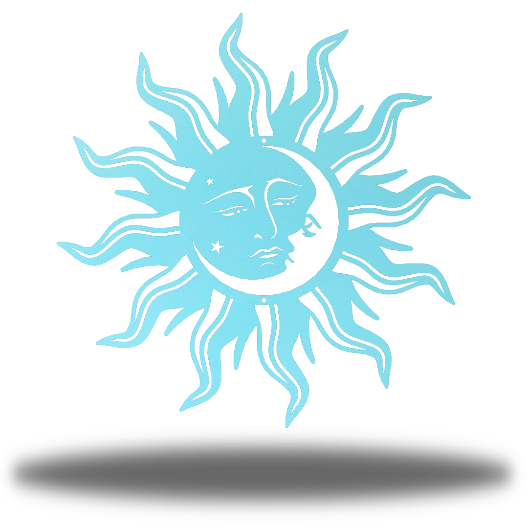 Riverside Designs-Sun Moon Face-Metal Wall Art Décor