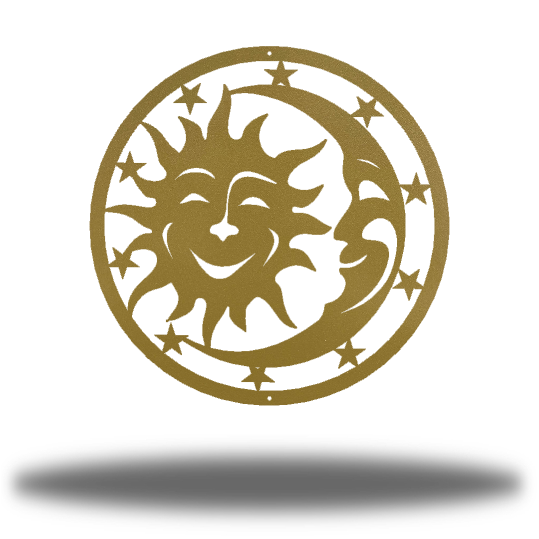 Riverside Designs-Sun and Moon (ONLY ONE SALE)-Metal Wall Art Décor