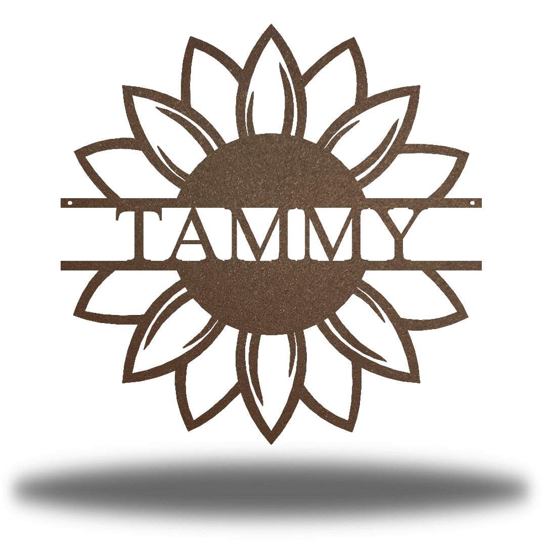 Riverside Designs-Sunflower Monogram-Metal Wall Art Décor