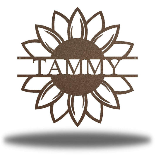 Riverside Designs-Sunflower Monogram-Metal Wall Art Décor