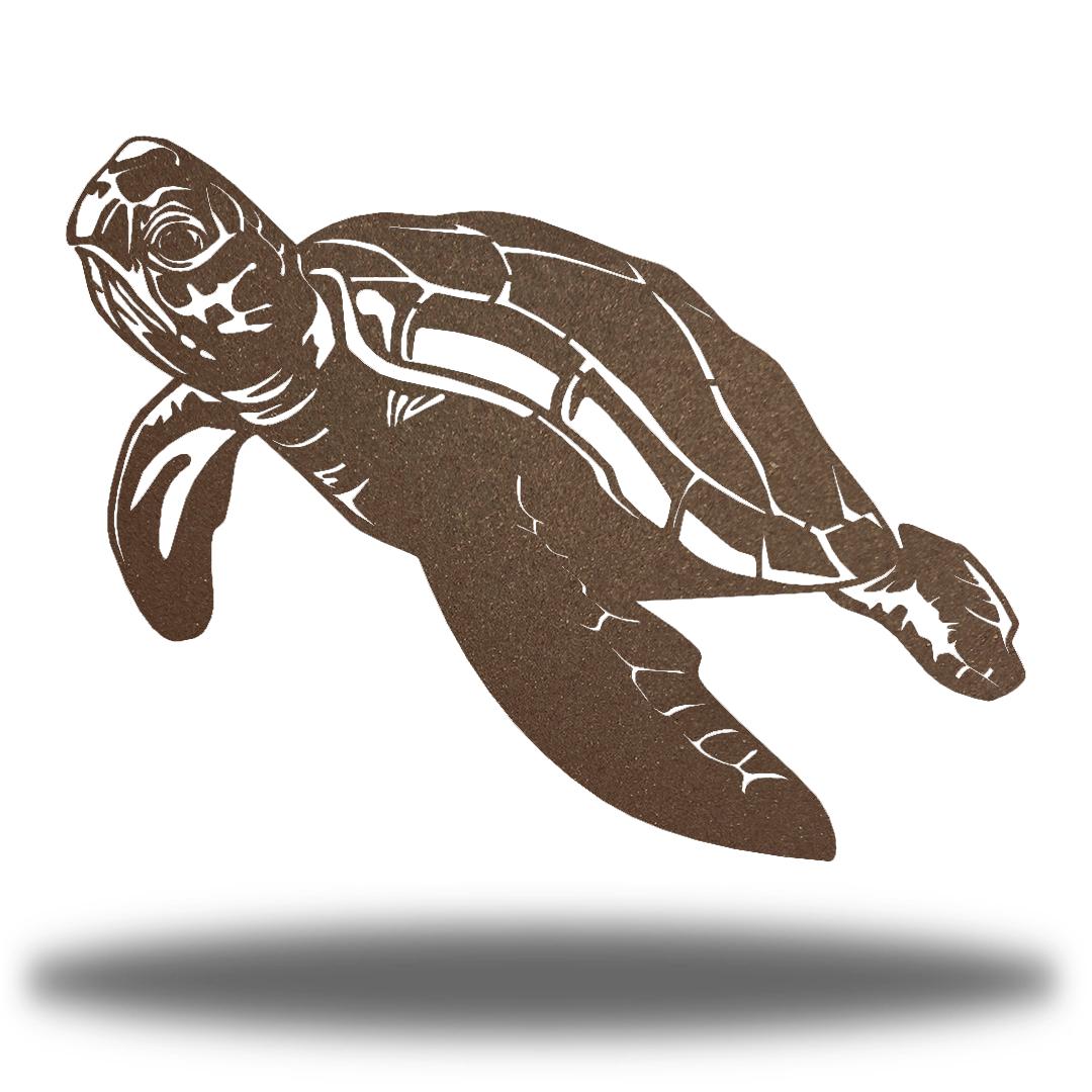 Riverside Designs-Swimming Sea Turtle-Metal Wall Art Décor