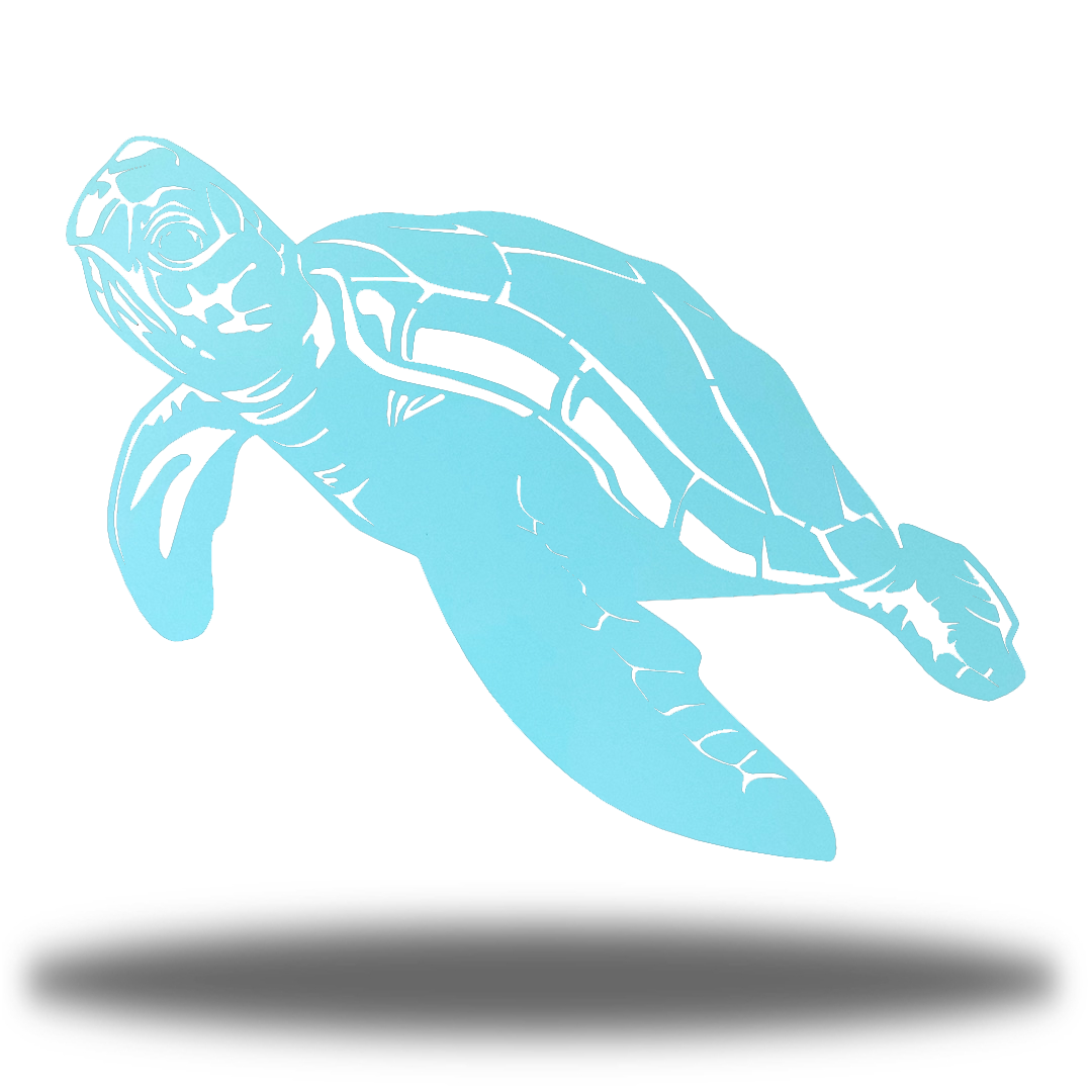 Riverside Designs-Swimming Sea Turtle-Metal Wall Art Décor