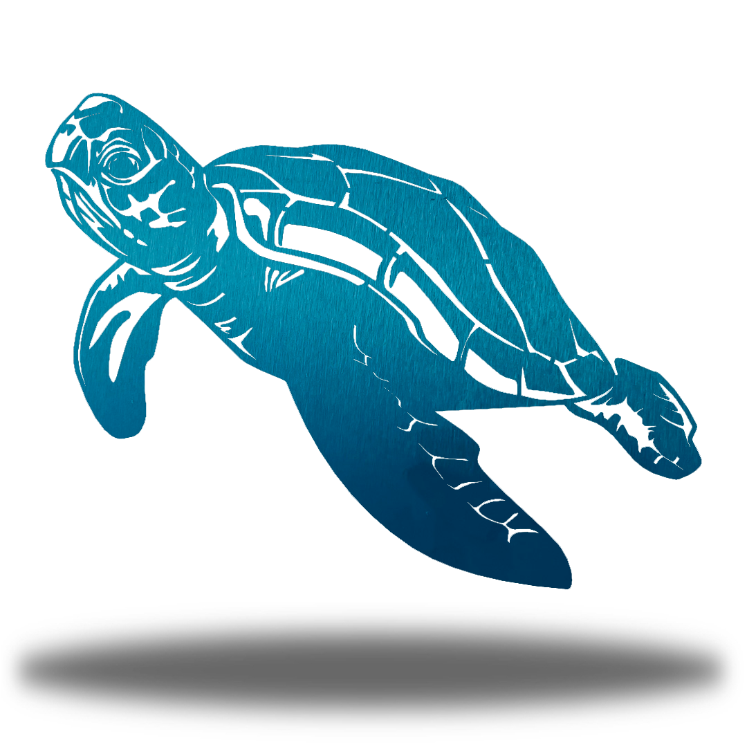 Riverside Designs-Swimming Sea Turtle-Metal Wall Art Décor