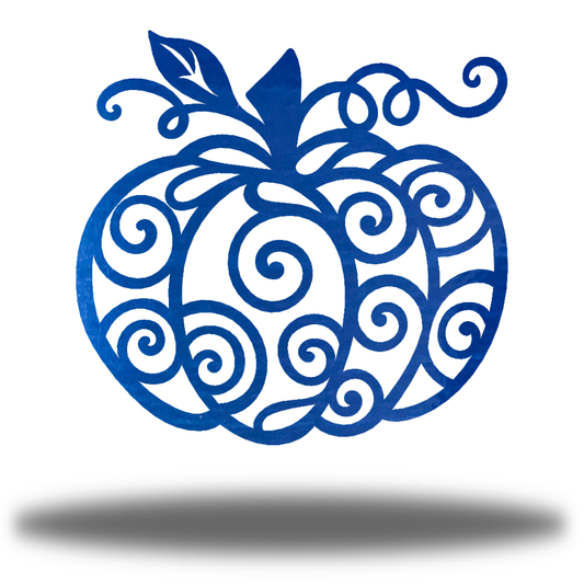 Riverside Designs-Swirl Pumpkin-Metal Wall Art Décor