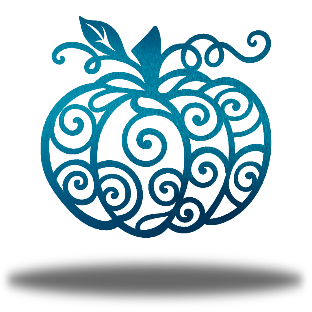 Riverside Designs-Swirl Pumpkin-Metal Wall Art Décor