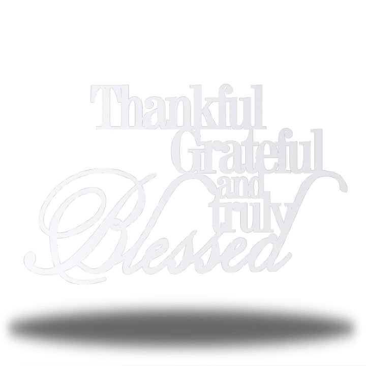 Riverside Designs-Thankful, Grateful & Truly Blessed-Metal Wall Art Décor