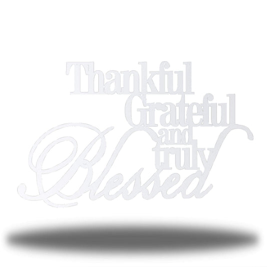 Riverside Designs-Thankful, Grateful & Truly Blessed (CLEARANCE)-Metal Wall Art Décor