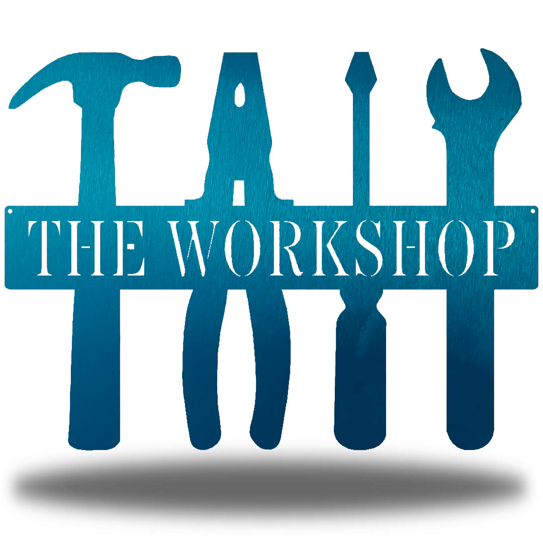 Riverside Designs-Workshop Monogram-Metal Wall Art Décor