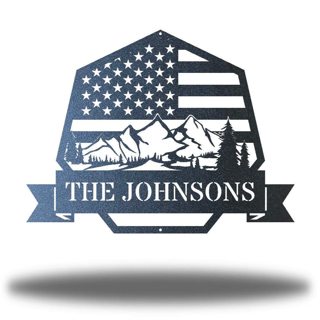 Riverside Designs-The Great American Outdoors Monogram-Metal Wall Art Décor