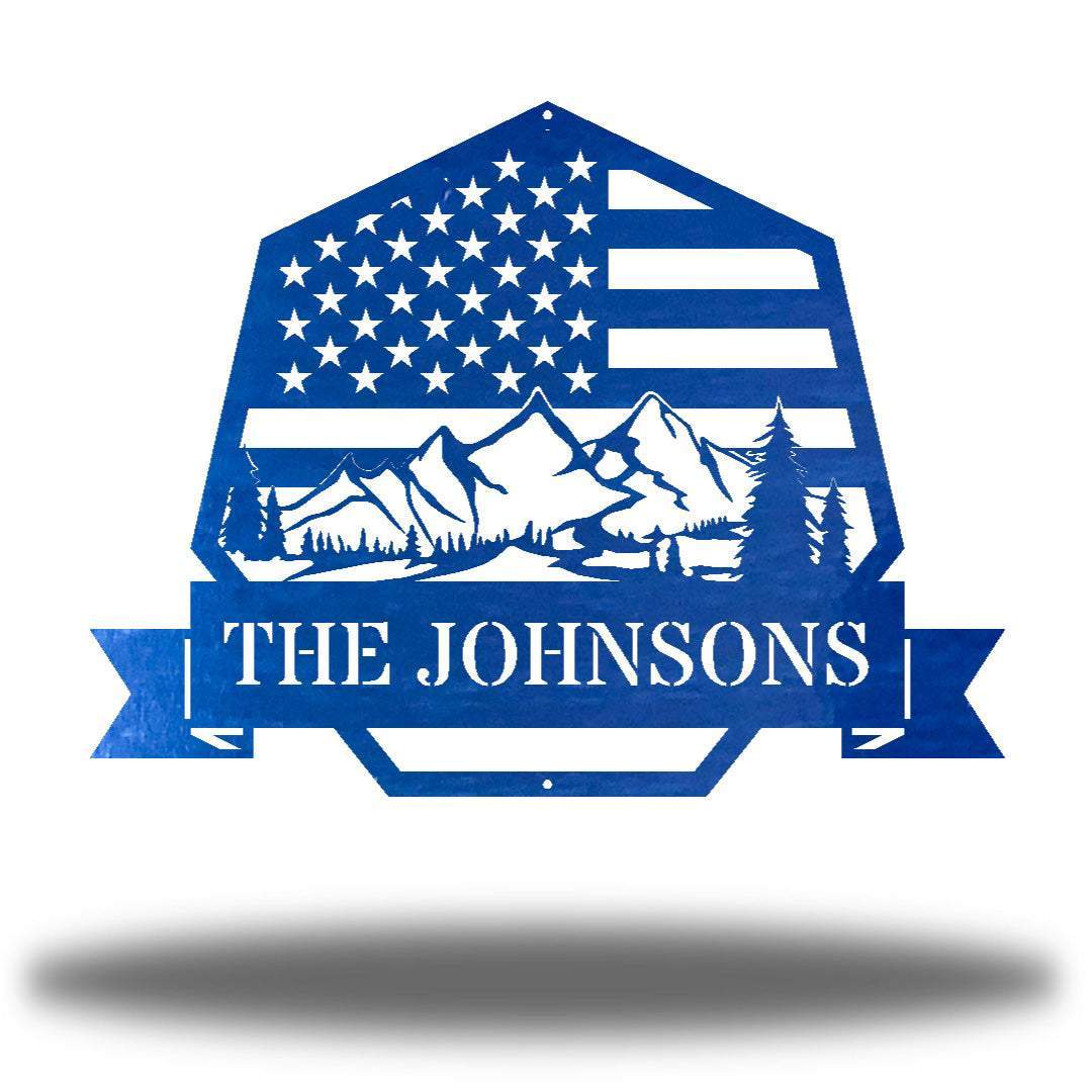 Riverside Designs-The Great American Outdoors Monogram-Metal Wall Art Décor