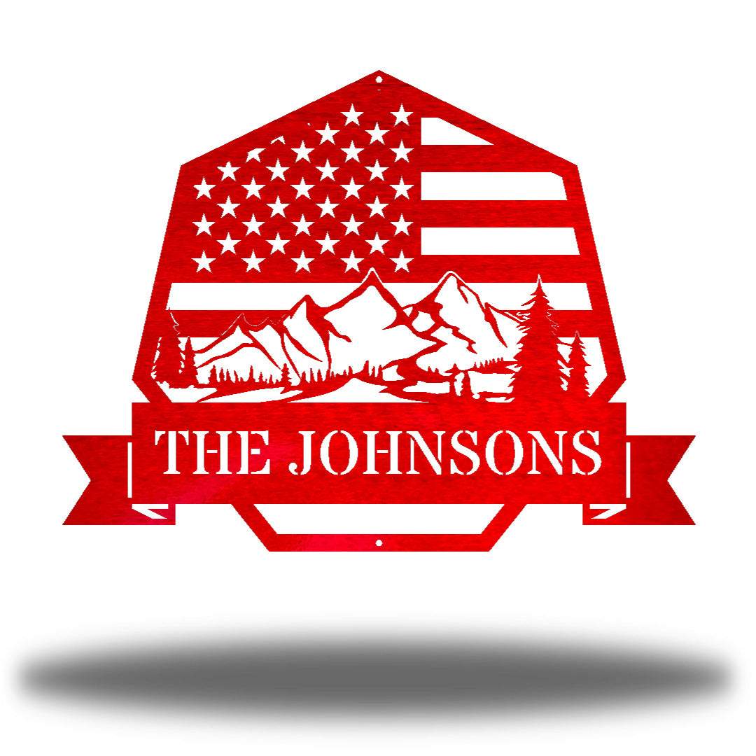 Riverside Designs-The Great American Outdoors Monogram-Metal Wall Art Décor