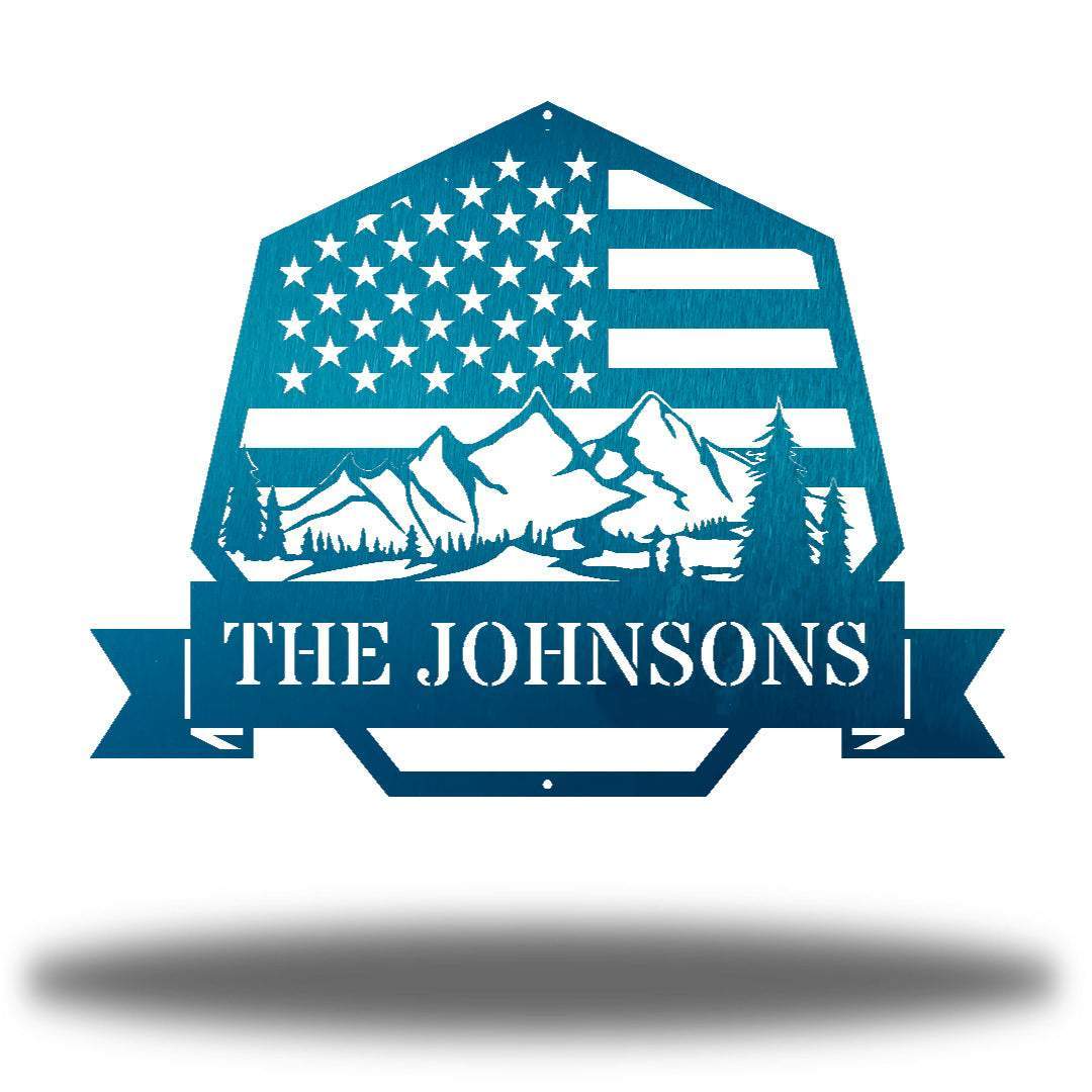 Riverside Designs-The Great American Outdoors Monogram-Metal Wall Art Décor