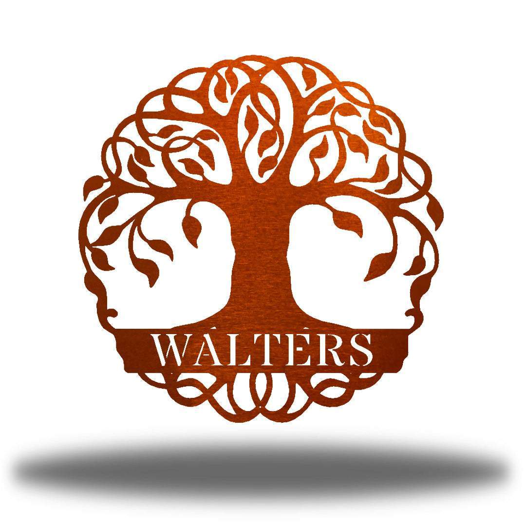 Riverside Designs-Tree of Life Monogram-Metal Wall Art Décor