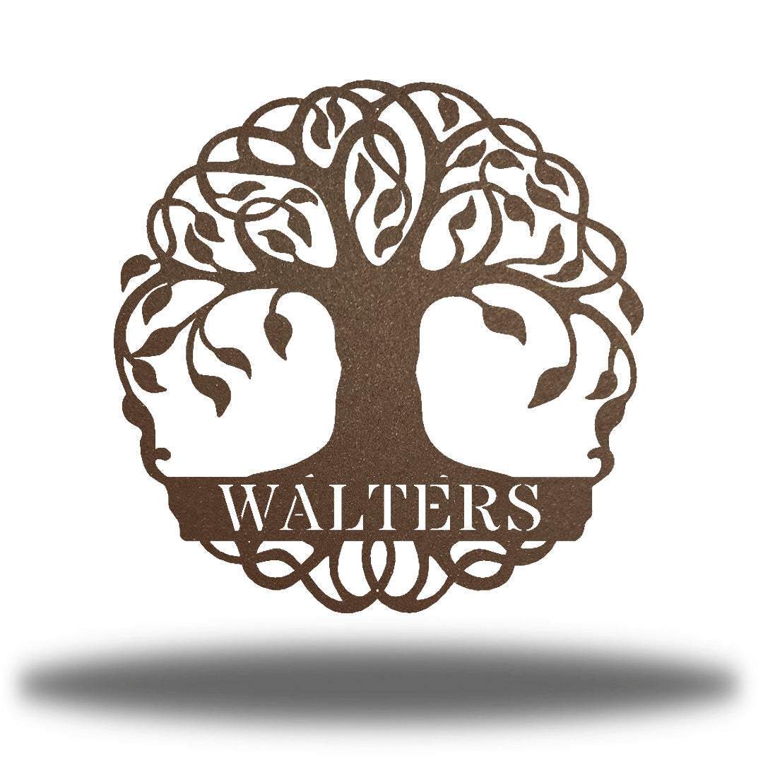 Riverside Designs-Tree of Life Monogram-Metal Wall Art Décor