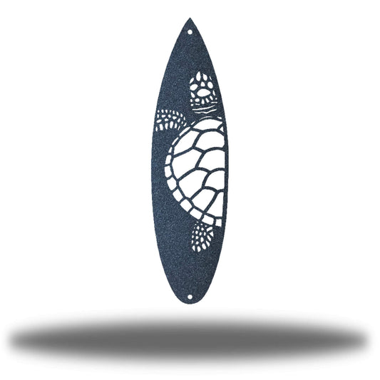Riverside Designs-Sea Turtle Surfboard (CLEARANCE)-Metal Wall Art Décor