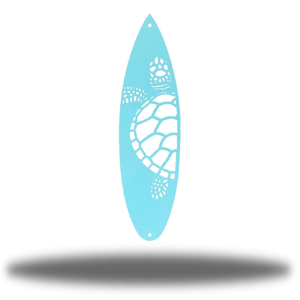 Riverside Designs-Sea Turtle Surfboard-Metal Wall Art Décor